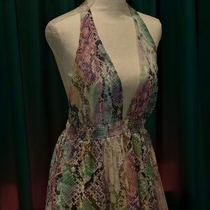 Show Me Your MuMu Pastel Python dress
